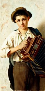 En ung dragspelsspelare av Vittorio Rignano