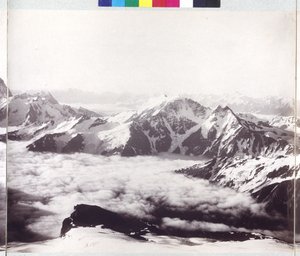 Panoramaröntgenbild från toppen Mount Elbrus av Vittorio Sella