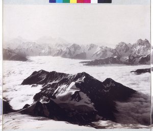 Panoramaröntgenbild från toppen Mount Elbrus av Vittorio Sella