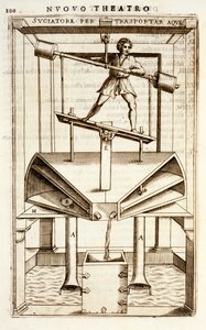 Hydraulisk pumpmaskin för rörligt vatten, 1607