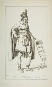 Den franska medborgarens civila klädsel, 1794.