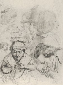 Le Citoyen Aubourg, Mme Aubourg, och deras familj Citizen Aubourg, Madame Aubourg..., ca. 1795-1805.