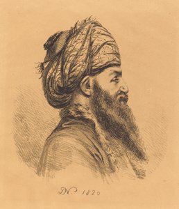 Profil Chef för Oriental i Turban av Vivant Denon
