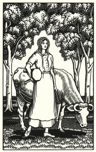 Illustration för Tess Of The D’Urbervilles av Thomas Hardy (gravyr)