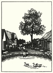 Illustration för Tess Of The D’Urbervilles av Thomas Hardy (gravyr)