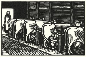 Illustration för Tess Of The D’Urbervilles av Thomas Hardy (gravyr)