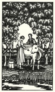 Illustration för Tess Of The D’Urbervilles av Thomas Hardy (gravyr)
