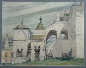 Trefaldighetskyrkan i Solikamsk, 1909 av Vladimir Alexandrovich Plotnikov
