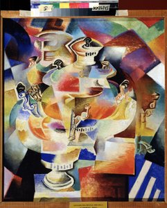 Samovar. 1919 (olja på trä)