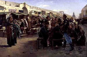 Vid lunchtid av Vladimir Egorovic Makovsky