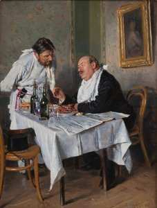 På en restaurang, 1887