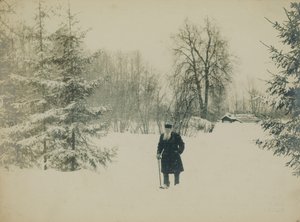Greve Lev Nikolaevich Tolstoj går. av Vladimir Grigorievich Chertkov