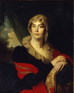 Porträtt av prinsessan Natalia Alexandrovna von Buxhoeveden 1758-1808, född Alexeyeva, 1790-talet av Vladimir Lukich Borovikovsky
