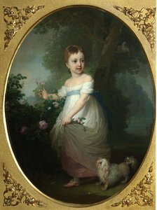 Porträtt av Yelena Naryshkina som barn, tidigt 1790-tal av Vladimir Lukich Borovikovsky