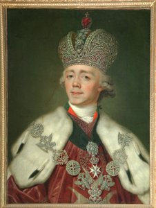 Porträtt av kejsaren Paul I av Ryssland 1754-1801, 1799-1800