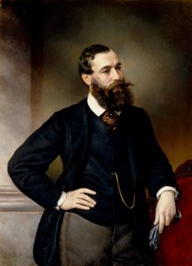 Porträtt av juristen och politisk filosof Boris Nikolayevich Chicherin, slutet av 1800-talet. av Vladimir Ossipovitch Sherwood