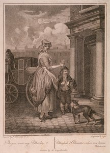"Vill du ha några tändstickor", Cries of London, c1794 av Vogel