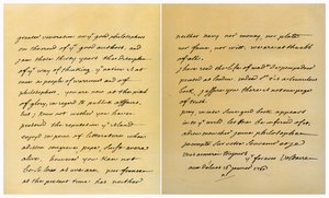 Brev från Francois Marie Arouet de Voltaire till George Keat, 16 januari 1760. av Voltaire
