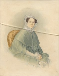 Porträtt av grevinnan Natalia Pavlovna Stroganova, 1845 av Voronov