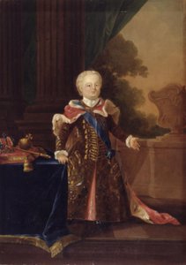 Ivan III eller Ivan VI Antonovich. Fullängdsporträtt av W.A. Müller