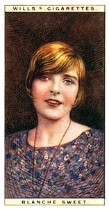 Blanche Sweet 1896-1986, amerikansk skådespelerska, 1928. av WD and HO Wills