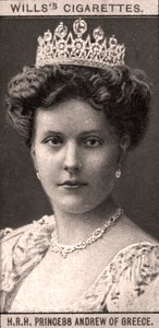 H.R.H. Prinsessan Andrew av Grekland, 1908. av WD and HO Wills