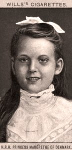 H.R.H Prinsessan Margrethe av Danmark, 1908. av WD and HO Wills