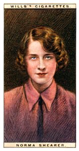Norma Shearer 1902-1983, Oscarsbelönt kanadensisk-amerikansk skådespelerska, 1928. av WD and HO Wills