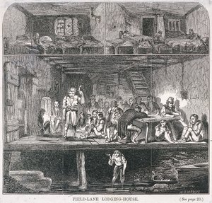 Field Lane Lodging House, London, 1847 av WG Mason
