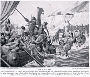 Saxon Raiders, illustration från 