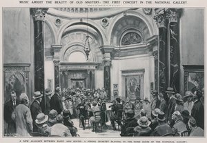 Den första konserten i Nationalgalleriet
