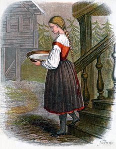 Norsk bondflicka, 1809.