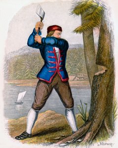 Norsk vedhuggare, 1809.