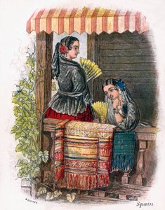 Spansk flicka, 1809.