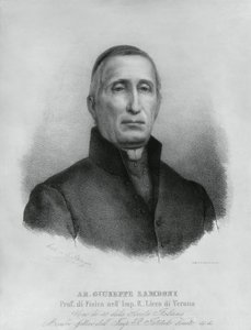 Porträtt av Giuseppe Zamboni (1776-1846), italiensk katolsk präst och fysiker av John Ward Dunsmore