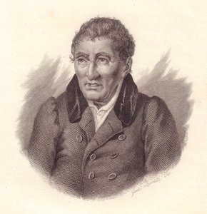 Porträtt av den italienske poeten Jacopo Vittorelli (1749-1835), kopparstick av Bonatti av John Ward Dunsmore