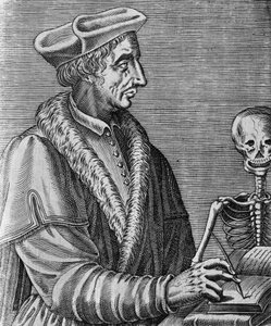 Porträtt av Jean Francois Fernel (1497-1558), fransk läkare, astronom och matematiker, gravyr av Nicolas II de Larmessin (ca 1638-1694) av John Ward Dunsmore