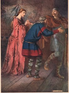 Laertes tar farväl av sin syster Ophelia, från 
