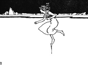 Hon sprang på så fort hon kunde, c1930 av William Heath Robinson