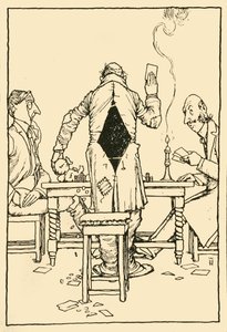 Det vinnande kortet på diamant-ess, 1910. av William Heath Robinson