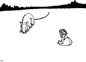 Du stackars lilla sak! Sa Fältmusen, c1930 av William Heath Robinson