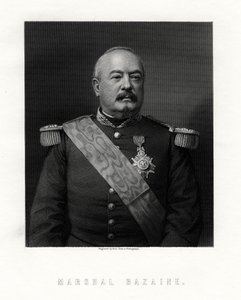 Achille Francois Bazaine, marskalk av Frankrike, 1800-talet. av W. Holl