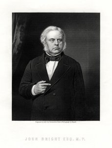 John Bright, brittisk radikal och liberal statsman, 1800-talet. av W. Holl