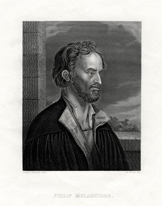 Philipp Melanchthon Tysk teolog och författare av den protestantiska reformationen, 1800-talet. av W. Holl