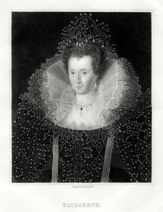 Drottning Elizabeth I, 1860 av W. Holl