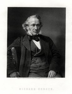 Richard Cobden, brittisk tillverkare, radikal och liberal statsman, 1800-talet. av W. Holl