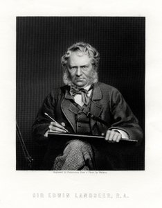 Sir Edwin Henry Landseer 1802-1873, brittisk målare, 1800-talet av W. Holl