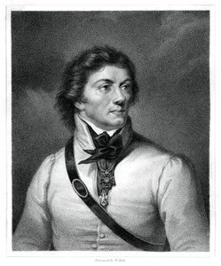 Tadeusz Kosciuszko, polsk och litauisk nationalhjälte, general och ledare, 1833 av W. Holl