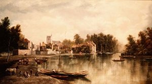 Utsikt över Twickenham, en av ett par av W. Howard