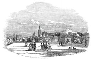 Coburg - från Hans Kungliga Höghet Prins Alberts teckning, 1845. av W. J. Linton